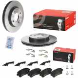 BREMBO Bremsbelagsatz, Scheibenbremse P 24 203 + Bremsscheibe 09.A968.21