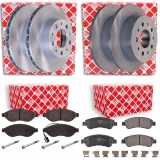 FEBI BILSTEIN Bremsscheibe 43902 + Bremsbelagsatz, Scheibenbremse 16814 + Bremsscheibe 43974 + Bremsbelagsatz, Scheibenbremse 16716