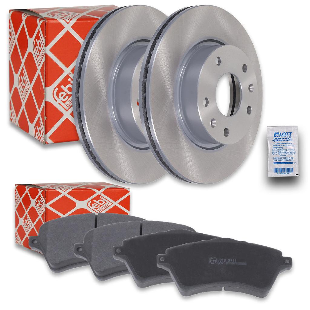 FEBI BILSTEIN Bremsscheibe 43829 + Bremsbelagsatz, Scheibenbremse 116113