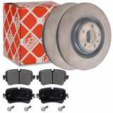 FEBI BILSTEIN Bremsbelagsatz, Scheibenbremse 116231 + Bremsscheibe 171510 + Warnkontakt, Bremsbelagverschleiß 104920