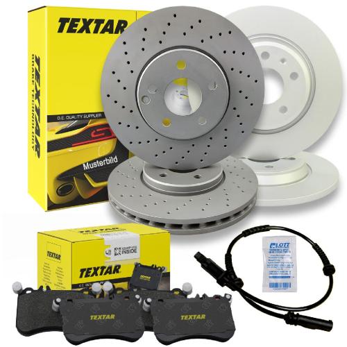 TEXTAR Bremsscheibe 92257505 + Bremsscheibe 92254903 + Warnkontakt, Bremsbelagverschleiß 98048700 + Bremsbelagsatz, Scheibenbremse 2486901 + Bremsbelagsatz, Scheibenbremse 2484801 Bild TEXTAR Bremsscheibe 92257505 + Bremsscheibe 92254903 + Warnkontakt, Bremsbelagverschleiß 98048700 + Bremsbelagsatz, Scheibenbremse 2486901 + Bremsbelagsatz, Scheibenbremse 2484801