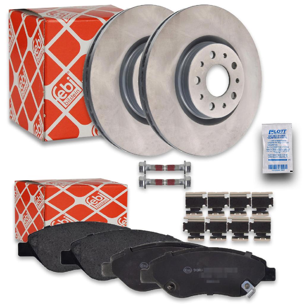 FEBI BILSTEIN Bremsscheibe 173028 + Bremsbelagsatz, Scheibenbremse 173457