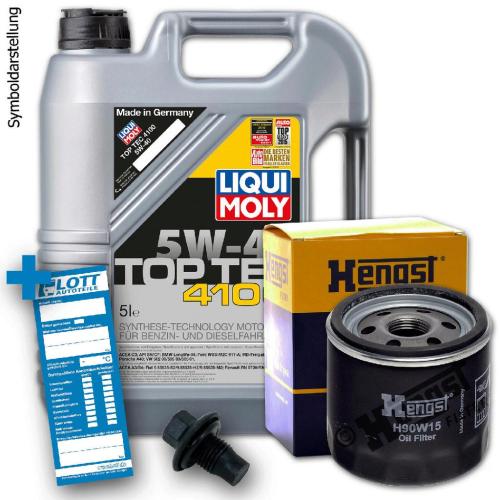 Ölwechsel Set 5L 5W40 Öl Motoröl LIQUI MOLY + HENGST Ölfilter Bild Ölwechsel Set 5L 5W40 Öl Motoröl LIQUI MOLY + HENGST Ölfilter