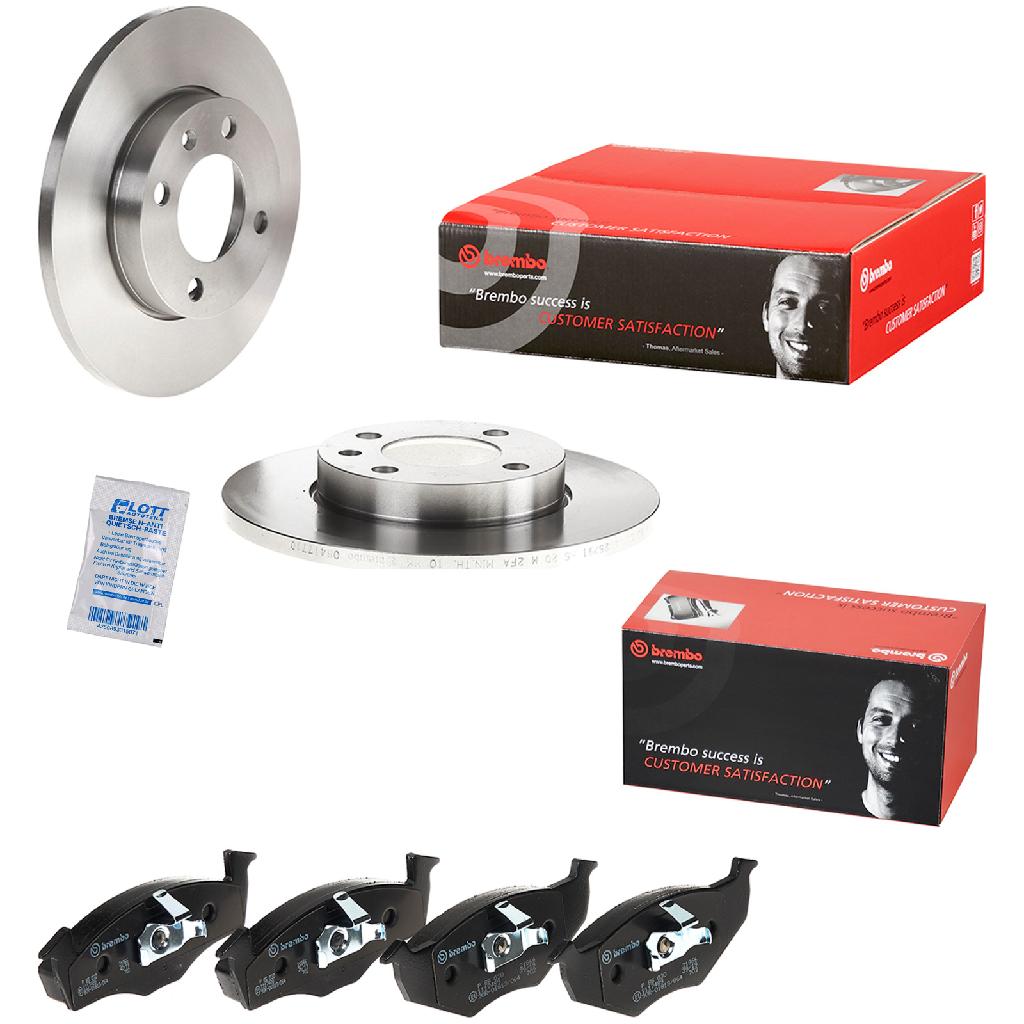BREMBO Bremsscheibe 08.4177.10 + Bremsbelagsatz, Scheibenbremse P 85 030