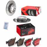 BREMBO Bremsbelagsatz, Scheibenbremse P 85 125X + Bremsscheibe 08.B413.1X