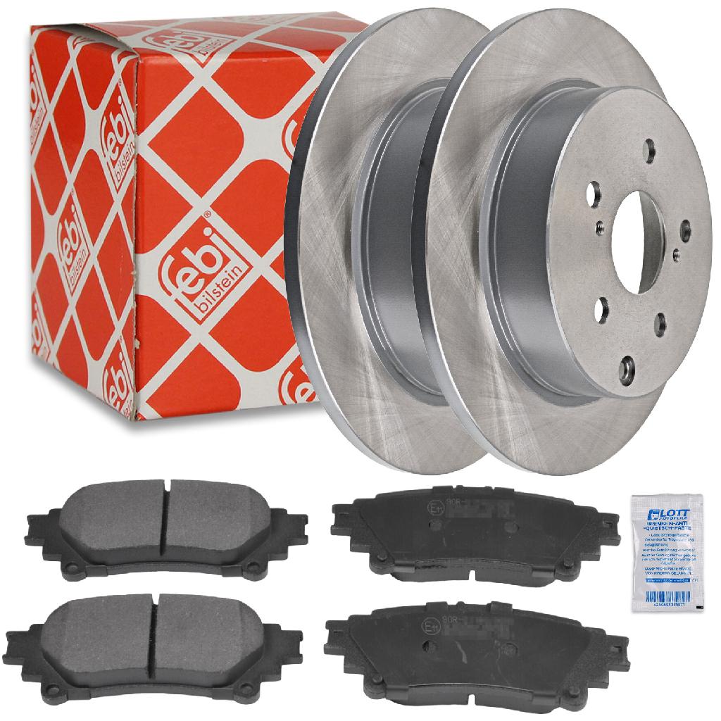 FEBI BILSTEIN Bremsscheibe 108579 + Bremsbelagsatz, Scheibenbremse 116359