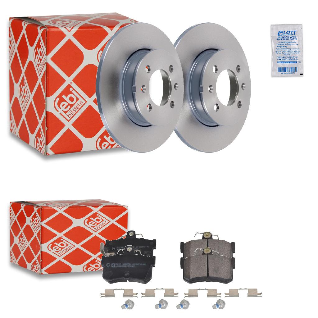 FEBI BILSTEIN Bremsbelagsatz, Scheibenbremse 170904 + Bremsscheibe 43811