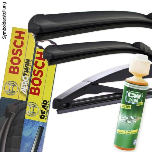 Bosch Scheibenwischer Set + Dr.Wack Reiniger Bild Bosch Scheibenwischer Set + Dr.Wack Reiniger