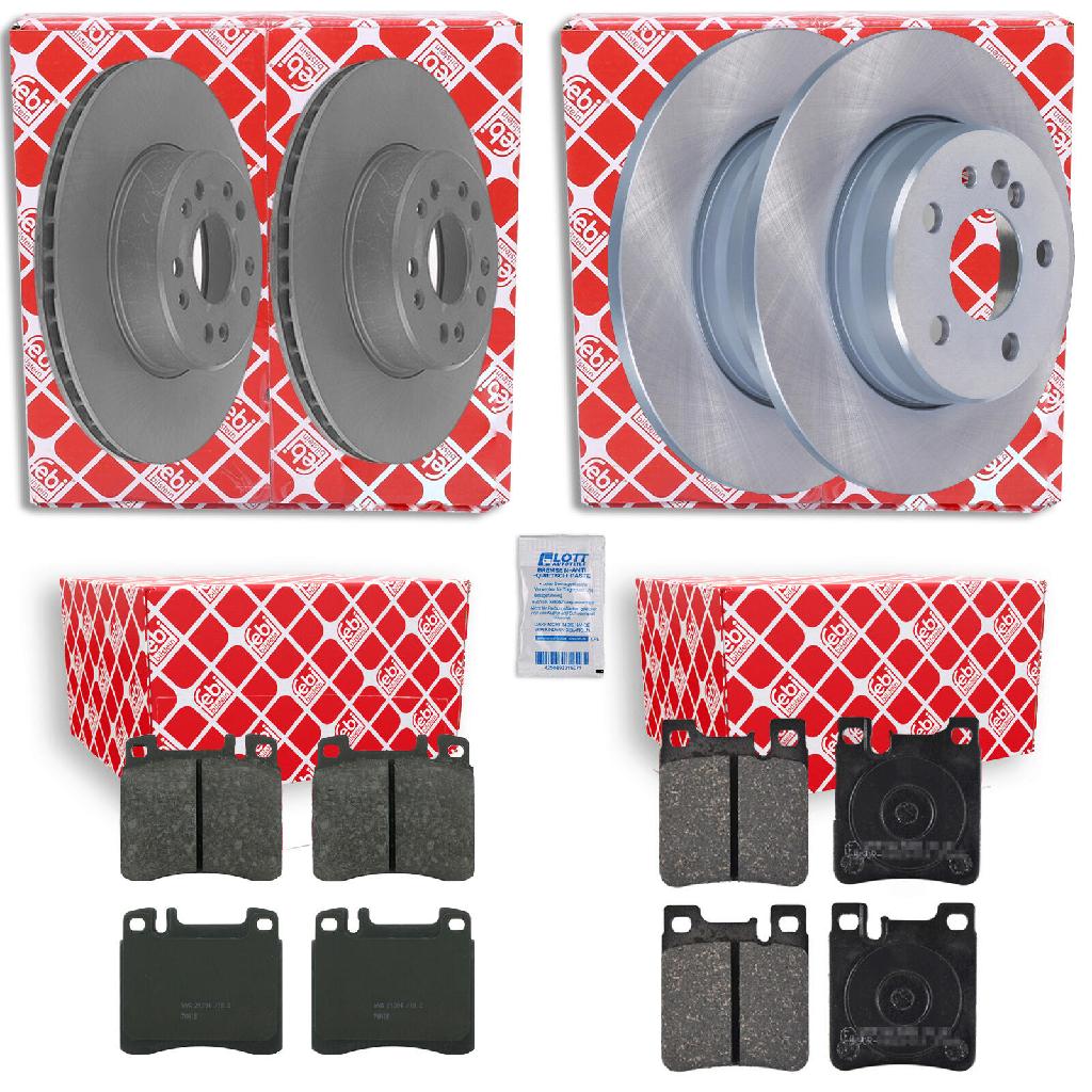 FEBI BILSTEIN Bremsscheibe 08131 + Bremsbelagsatz, Scheibenbremse 16249 + Bremsscheibe 10684 + Bremsbelagsatz, Scheibenbremse 16158