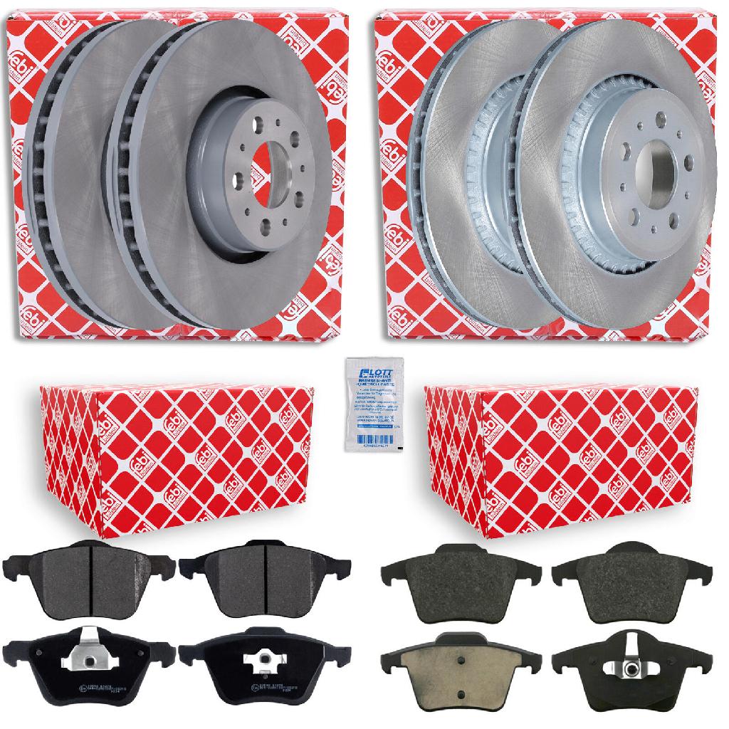 FEBI BILSTEIN Bremsscheibe 32249 + Bremsscheibe 43926 + Bremsbelagsatz, Scheibenbremse 16504 + Bremsbelagsatz, Scheibenbremse 16508
