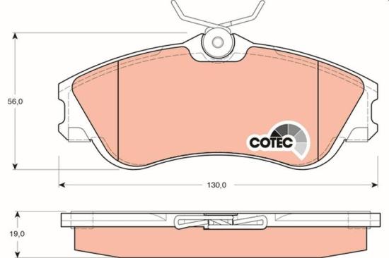 TRW Bremsbelagsatz, Scheibenbremse GDB1295 + Bremsscheibe DF4184 Bild TRW Bremsbelagsatz, Scheibenbremse GDB1295 + Bremsscheibe DF4184