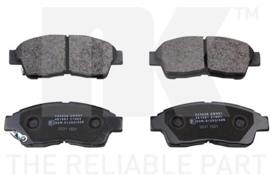 NK Bremsscheibe 204543 + Bremsbelagsatz, Scheibenbremse 224528 Bild NK Bremsscheibe 204543 + Bremsbelagsatz, Scheibenbremse 224528