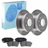 BLUE PRINT Bremsscheibe ADG043161 + Bremsbelagsatz, Scheibenbremse ADG04282
