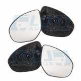 JOHNS Spiegelglas, Außenspiegel 45 55 37-81 + Spiegelglas, Außenspiegel 45 55 38-81