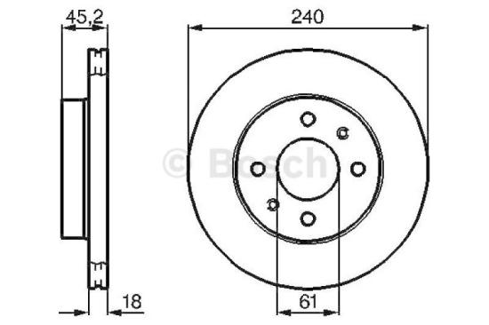 BOSCH Bremsscheibe 0 986 478 533 + Bremsbelagsatz, Scheibenbremse 0 986 460 997 Bild BOSCH Bremsscheibe 0 986 478 533 + Bremsbelagsatz, Scheibenbremse 0 986 460 997