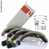 A.B.S. Bremsbackensatz 8871 + Zubehörsatz, Bremsbacken 0680Q + Radbremszylinder 2743