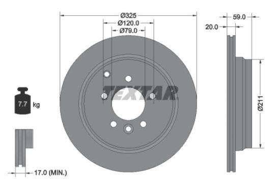 TEXTAR Warnkontakt, Bremsbelagverschleiß 98039400 + Bremsbelagsatz, Scheibenbremse 2419201 + Bremsscheibe 92147603 Bild TEXTAR Warnkontakt, Bremsbelagverschleiß 98039400 + Bremsbelagsatz, Scheibenbremse 2419201 + Bremsscheibe 92147603