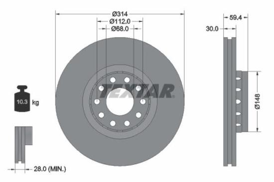 TEXTAR Bremsbelagsatz, Scheibenbremse 2145201 + Bremsscheibe 92068400 + Bremsscheibe 92073200 + Bremsbelagsatz, Scheibenbremse 2114401 Bild TEXTAR Bremsbelagsatz, Scheibenbremse 2145201 + Bremsscheibe 92068400 + Bremsscheibe 92073200 + Bremsbelagsatz, Scheibenbremse 2114401