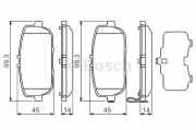 BOSCH Bremsbelagsatz, Scheibenbremse 0 986 494 190 + Bremsscheibe 0 986 479 474 + Bremsscheibe 0 986 479 B77 + Bremsbelagsatz, Scheibenbremse 0 986 494 188