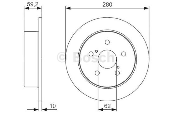 BOSCH Bremsbelagsatz, Scheibenbremse 0 986 424 798 + Bremsscheibe 0 986 479 520 Bild BOSCH Bremsbelagsatz, Scheibenbremse 0 986 424 798 + Bremsscheibe 0 986 479 520