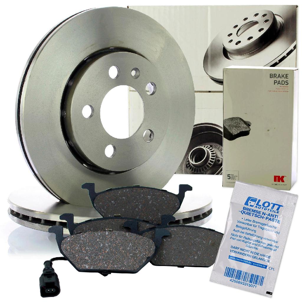 NK Bremsscheibe 204758 + Bremsbelagsatz, Scheibenbremse 224745