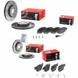 BREMBO Bremsscheibe 09.9772.11 + Bremsscheibe 09.A200.11 + Bremsbelagsatz, Scheibenbremse P 85 184 + Bremsbelagsatz, Scheibenbremse P 85 126