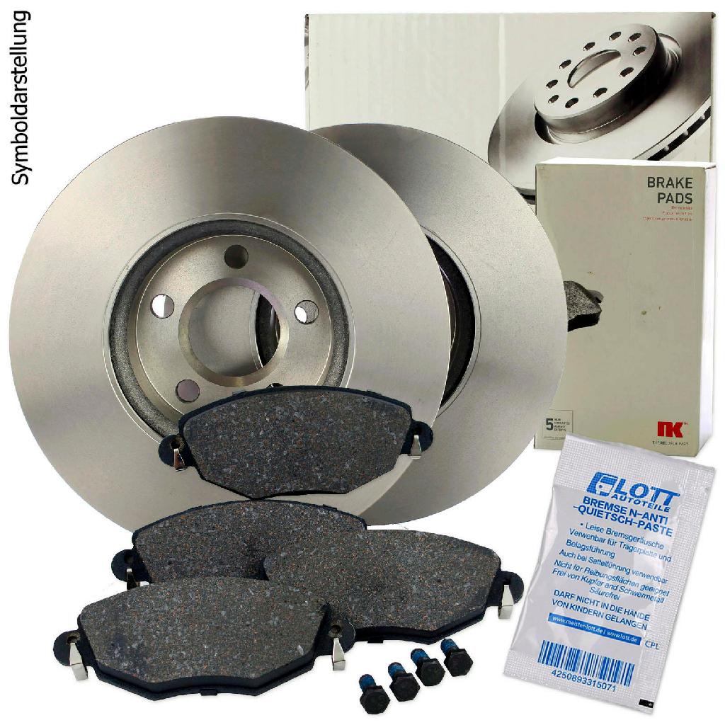 NK Bremsscheibe 202550 + Bremsbelagsatz, Scheibenbremse 222553