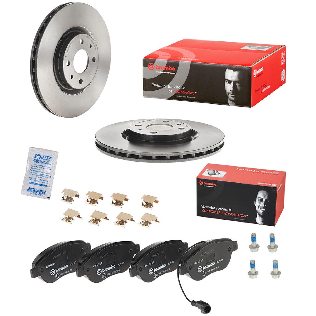 BREMBO Bremsscheibe 09.5058.11 + Bremsbelagsatz, Scheibenbremse P 23 087