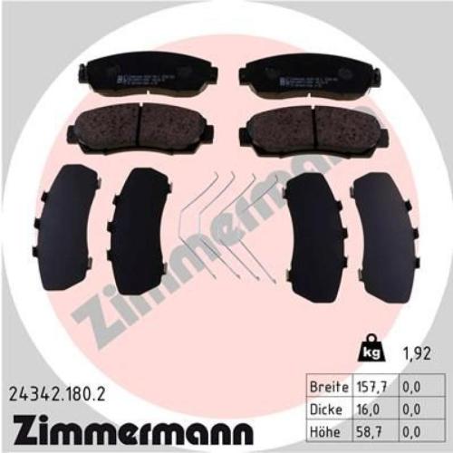 ZIMMERMANN Bremsscheibe 280.3182.20 + Bremsscheibe 280.3191.20 + Bremsbelagsatz, Scheibenbremse 24635.160.1 + Bremsbelagsatz, Scheibenbremse 24342.180.2 Bild ZIMMERMANN Bremsscheibe 280.3182.20 + Bremsscheibe 280.3191.20 + Bremsbelagsatz, Scheibenbremse 24635.160.1 + Bremsbelagsatz, Scheibenbremse 24342.180.2