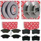 FEBI BILSTEIN Bremsscheibe 21121 + Bremsscheibe 32782 + Bremsbelagsatz, Scheibenbremse 16146 + Bremsbelagsatz, Scheibenbremse 16422
