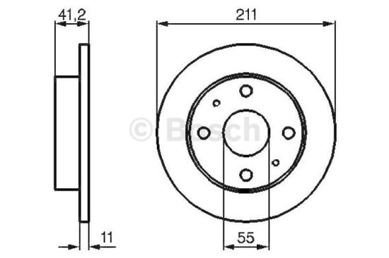 BOSCH Bremsscheibe 0 986 479 119 + Bremsbelagsatz, Scheibenbremse 0 986 424 643 Bild BOSCH Bremsscheibe 0 986 479 119 + Bremsbelagsatz, Scheibenbremse 0 986 424 643