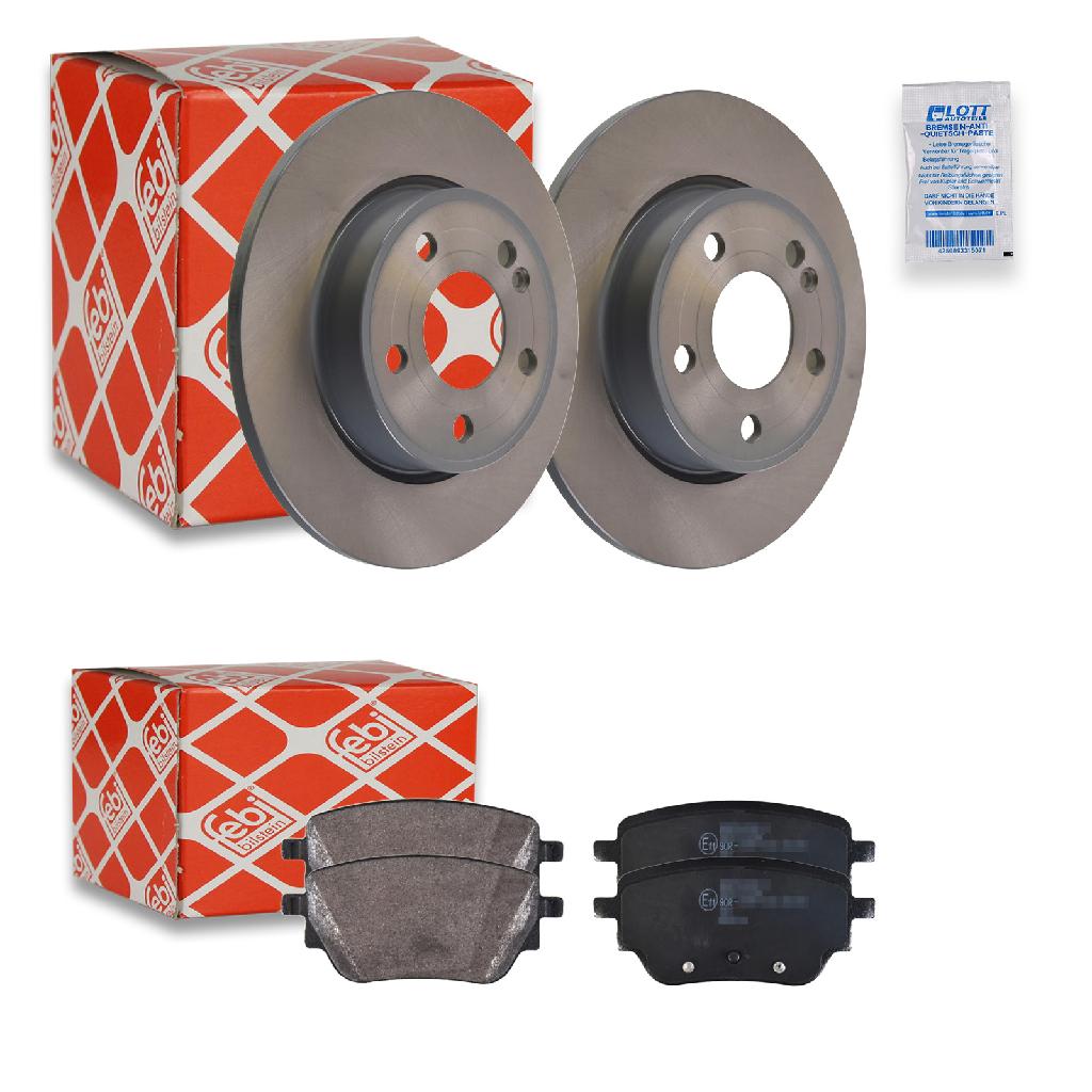FEBI BILSTEIN Bremsscheibe 107512 + Bremsbelagsatz, Scheibenbremse 171399