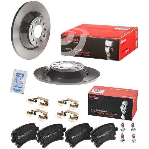 BREMBO Bremsbelagsatz, Scheibenbremse P 85 076 + Bremsscheibe 08.8843.21 Bild BREMBO Bremsbelagsatz, Scheibenbremse P 85 076 + Bremsscheibe 08.8843.21