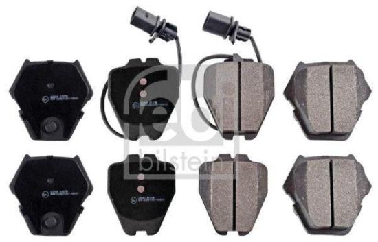 FEBI BILSTEIN Bremsbelagsatz, Scheibenbremse 116218 + Bremsbelagsatz, Scheibenbremse 16146 + Bremsscheibe 22950 + Bremsscheibe 22906 Bild FEBI BILSTEIN Bremsbelagsatz, Scheibenbremse 116218 + Bremsbelagsatz, Scheibenbremse 16146 + Bremsscheibe 22950 + Bremsscheibe 22906