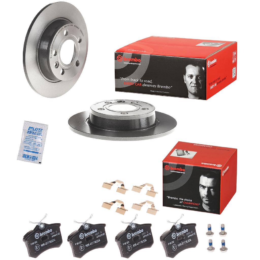 BREMBO Bremsscheibe 08.6935.11 + Bremsbelagsatz, Scheibenbremse P 85 020