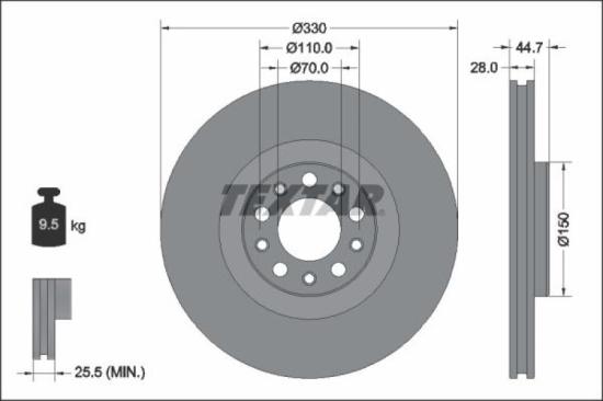 TEXTAR Bremsscheibe 92337905 + Bremsbelagsatz, Scheibenbremse 2260501 + Bremsbelagsatz, Scheibenbremse 2209401 + Bremsscheibe 92221103 Bild TEXTAR Bremsscheibe 92337905 + Bremsbelagsatz, Scheibenbremse 2260501 + Bremsbelagsatz, Scheibenbremse 2209401 + Bremsscheibe 92221103