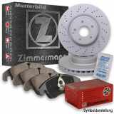 ZIMMERMANN Bremsscheibe 400.5552.20 + Bremsbelagsatz, Scheibenbremse 22944.185.2
