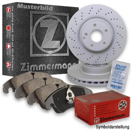 ZIMMERMANN Bremsscheibe 400.5552.20 + Bremsbelagsatz, Scheibenbremse 22944.185.2 Bild ZIMMERMANN Bremsscheibe 400.5552.20 + Bremsbelagsatz, Scheibenbremse 22944.185.2