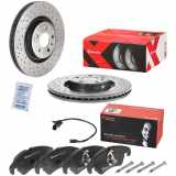 BREMBO Bremsbelagsatz, Scheibenbremse P 85 098 + Bremsscheibe 09.B970.1X