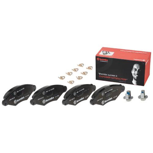 BREMBO Bremsscheibe 08.9606.11 + Bremsbelagsatz, Scheibenbremse P 61 063 Bild BREMBO Bremsscheibe 08.9606.11 + Bremsbelagsatz, Scheibenbremse P 61 063