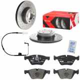 BREMBO Warnkontakt, Bremsbelagverschleiß A 00 213 + Bremsscheibe 09.B337.2X + Bremsbelagsatz, Scheibenbremse P 06 040X