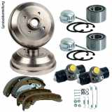 NK Zubehörsatz, Feststellbremsbacken 7947680 + Radbremszylinder 804709 + Bremsbackensatz 2799520 + Radlager 759904 + Bremstrommel 254709