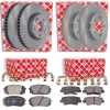 FEBI BILSTEIN Bremsbelagsatz, Scheibenbremse 116301 + Bremsbelagsatz, Scheibenbremse 116376 + Bremsscheibe 108506 + Bremsscheibe 31317