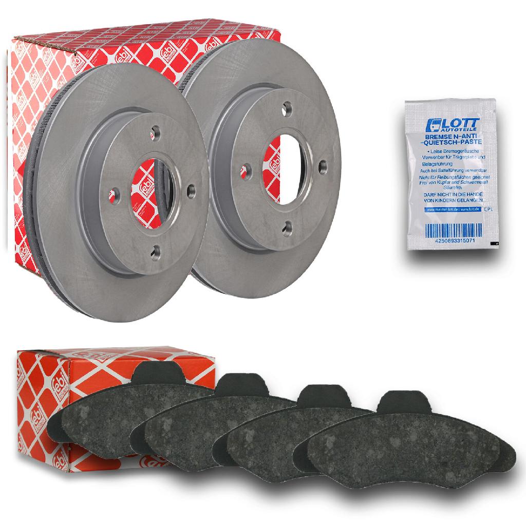 FEBI BILSTEIN Bremsbelagsatz, Scheibenbremse 16038 + Bremsscheibe 05649