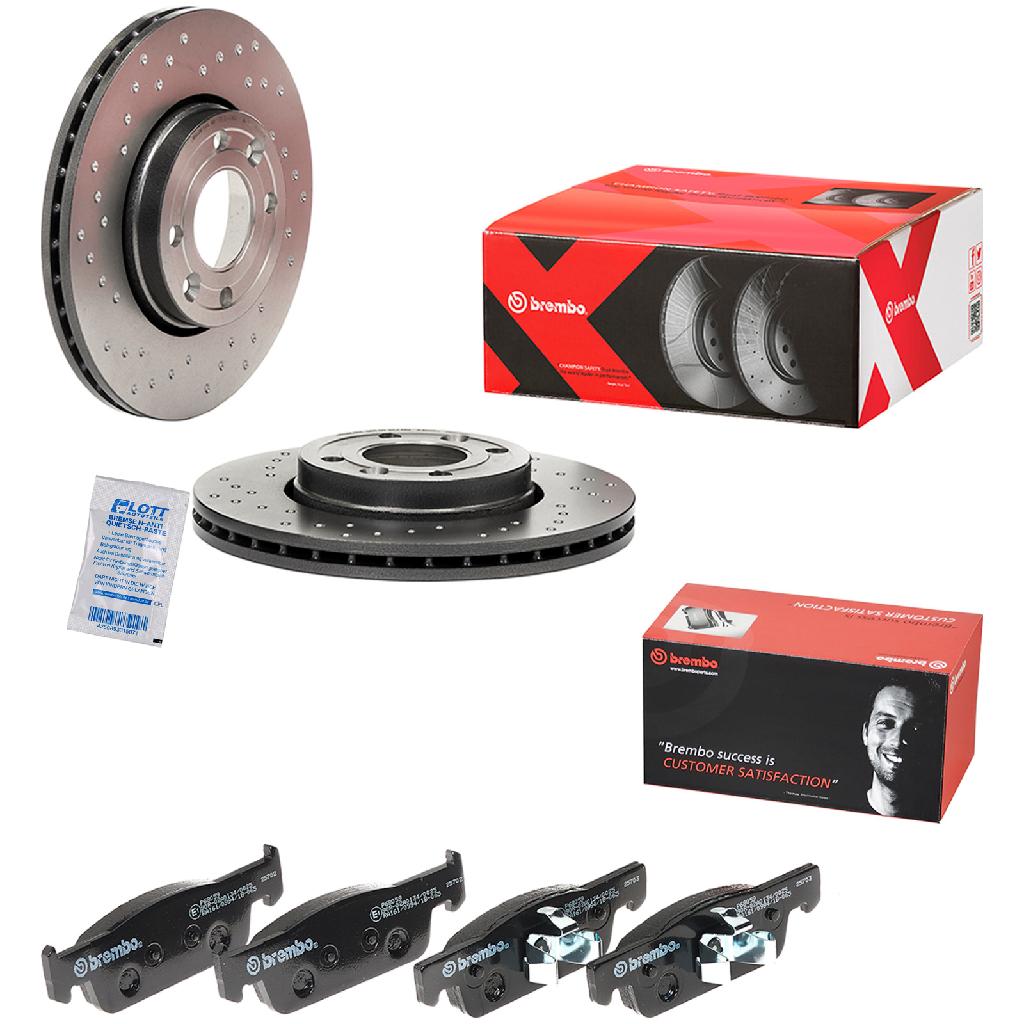 BREMBO Bremsscheibe 09.9078.2X + Bremsbelagsatz, Scheibenbremse P 68 059