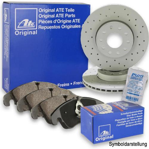 ATE Bremsbelagsatz, Scheibenbremse 13.0460-4817.2 + Bremsscheibe 24.0132-0138.1 Bild ATE Bremsbelagsatz, Scheibenbremse 13.0460-4817.2 + Bremsscheibe 24.0132-0138.1