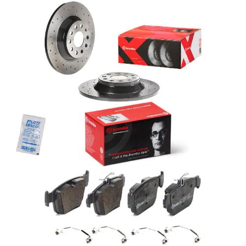 BREMBO Bremsscheibe 08.C501.1X + Bremsbelagsatz, Scheibenbremse P 85 184 Bild BREMBO Bremsscheibe 08.C501.1X + Bremsbelagsatz, Scheibenbremse P 85 184