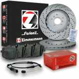 ATE Warnkontakt, Bremsbelagverschleiß 24.8190-0008.2 ZIMMERMANN Bremsbelagsatz, Scheibenbremse 24703.167.1 + Bremsscheibe 150.2909.70 + Bremsscheibe 150.2910.70