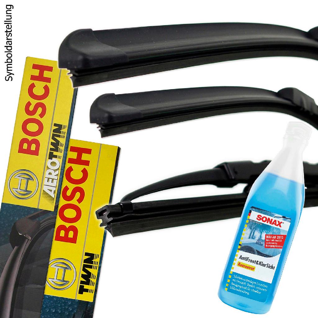 BOSCH Wischblatt 3 397 118 900 + Wischblatt 3 397 011 813 SONAX Frostschutz, Scheibenreinigungsanlage 03321000