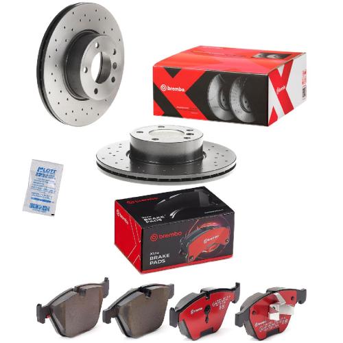 BREMBO Bremsscheibe 09.B337.2X + Bremsbelagsatz, Scheibenbremse P 06 055X Bild BREMBO Bremsscheibe 09.B337.2X + Bremsbelagsatz, Scheibenbremse P 06 055X